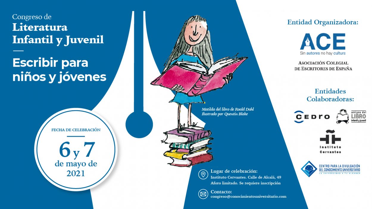 Alegre Tener cuidado Rubí Escribir para niños: 1º Congreso de Literatura Infantil y Juvenil promovido  por ACE